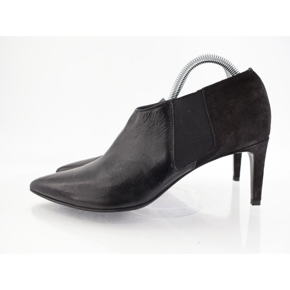 Rag & Bone Beha Chelsea Ankle Bootie Women 41 / 11 Black Leather Suede Stiletto - Picture 6 of 16
